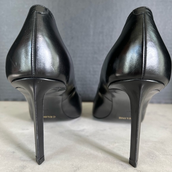 Celine Black Leather Pumps IT 40 - Picture 7 of 9